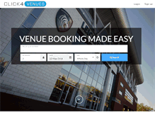 Tablet Screenshot of click4venues.com
